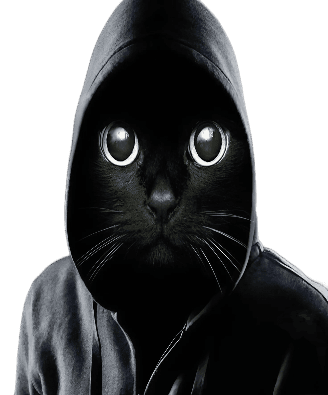 Cat in hoodie
